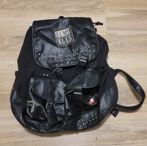 Glamour Kills backpack canvas and vegan leather